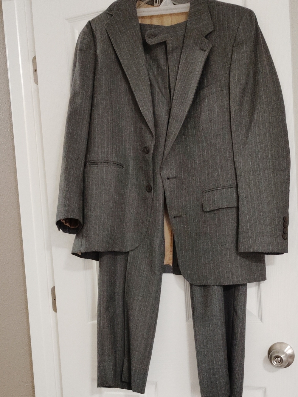 Vintage 80s Like New Bill Blass Pinstripe Suit